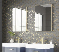 HIB Trim Curved Frame Bathroom Mirror