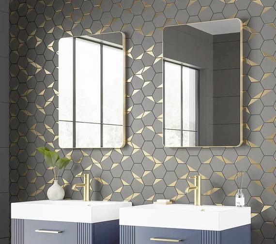 HIB Trim Curved Frame Bathroom Mirror 3 HIB Trim Curved Frame Bathroom Mirror