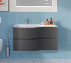 Crosswater Svelte 1000mm Wall Mounted 2 Drawer Unit