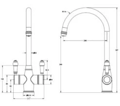 Reginox Amanzi Vechi II 3-In-1 Instant Boiling Hot Water Kitchen Mixer Tap -Duravit Store M700 2022 9 27 12 53 24 509
