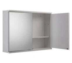 Croydex Simplicity Self Assembly White 2 Door Mirror Cabinet -Duravit Store M700 2022 9 27 14 15 29 423