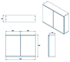 Croydex Simplicity Self Assembly White 2 Door Mirror Cabinet -Duravit Store M700 2022 9 27 14 15 6 528