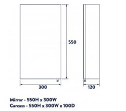 Croydex Anton Stainless Steel Single Door Standard Mirror Cabinet -Duravit Store M700 2022 9 28 11 26 36 477