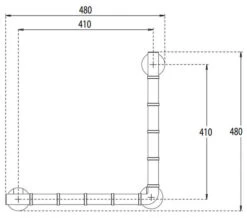 Croydex Assistive Grab N Grip 480mm L-Shaped Chrome Grab Bar -Duravit Store M700 2022 9 28 13 13 26 292
