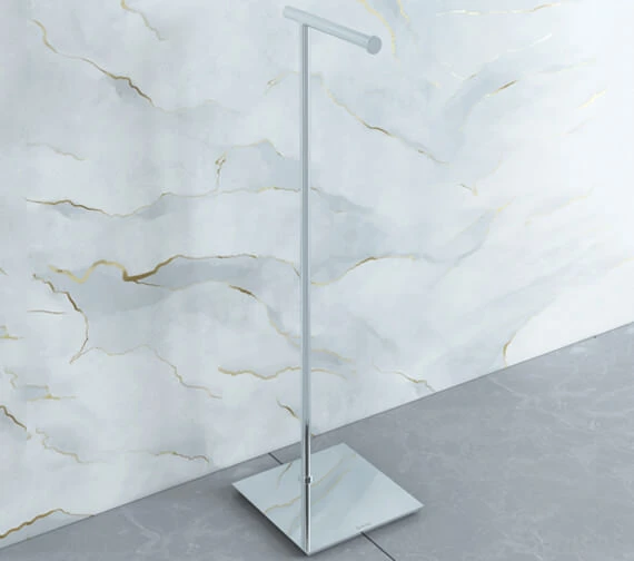 Smedbo Outline Lite Free Standing Polished Stainless Steel Toilet Roll Holder Square Base 3 Smedbo Outline Lite Free Standing Polished Stainless Steel Toilet Roll Holder Square Base