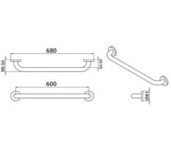 Croydex 600mm Stainless Steel Straight Grab Bar -Duravit Store M700 2022 9 29 7 48 32 735