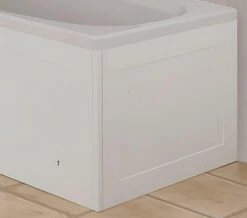 Croydex Unfold N Fit Bath End Panel Gloss White