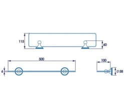 Croydex Westminster 500mm Glass Shelf -Duravit Store M700 2022 9 5 12 40 18 584