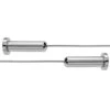Croydex Wireline Non-Hinged Chrome Shower Curtain Rail