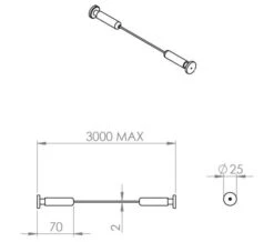 Croydex Wireline Non-Hinged Chrome Shower Curtain Rail -Duravit Store M700 2022 9 5 12 41 12 838