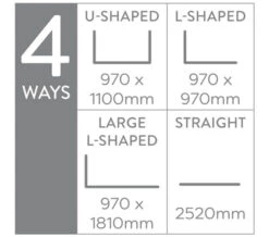 Croydex Superline Modular Shower Curtain Rail Kit Chrome - AD119041 13 Croydex Superline Modular Shower Curtain Rail Kit Chrome - AD119041 -Duravit Store M700 2022 9 5 13 8 39 829