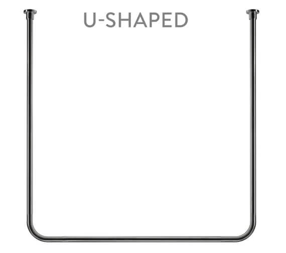 Croydex Superline Modular Shower Curtain Rail Kit Chrome - AD119041 7 Croydex Superline Modular Shower Curtain Rail Kit Chrome - AD119041 - Image 5