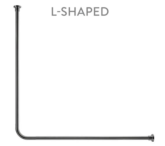 Croydex Superline Modular Shower Curtain Rail Kit Chrome - AD119041 8 Croydex Superline Modular Shower Curtain Rail Kit Chrome - AD119041 - Image 6