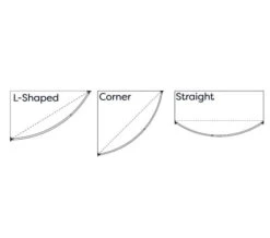 Croydex Premium Telescopic Curved Chrome Shower Curtain Rod -Duravit Store M700 2022 9 5 8 3 34 335