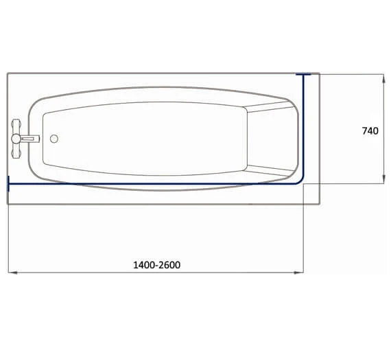 Croydex L Shape Telescopic Curtain Rail Rod 4 Croydex L Shape Telescopic Curtain Rail Rod - Image 2