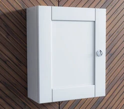 Roper Rhodes Medicab Lockable Single Door Wall Cabinet White 334mm - MED340