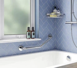 Croydex 600mm Stainless Steel Angled Grab Bar -Duravit Store M700 2022 9 8 7 52 54 387