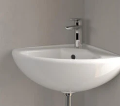 Villeroy & Boch Villeroy And Boch O.Novo 415mm 1 Taphole White Alpin Corner Basin With Overflow -Duravit Store M700 2023 1 10 12 8 2 658