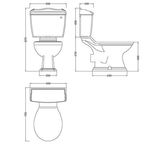 Hudson Reed Chancery Basin And Toilet Set White 5 Hudson Reed Chancery Basin And Toilet Set White - Image 3