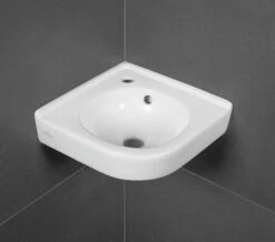 Villeroy & Boch Villeroy And Boch O.Novo 400mm 1 Taphole White Alpin Corner Basin With Overflow -Duravit Store M700 2023 1 11 8 14 24 886