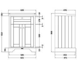 Hudson Reed Old London 2 Door Floor Standing Vanity Unit And Basin -Duravit Store M700 2023 1 14 7 7 35 374