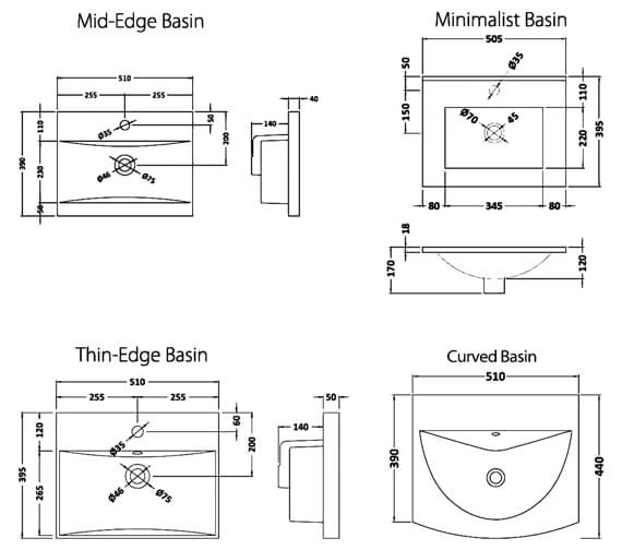Nuie Athena Floor Standing 2 Door Cabinet With Worktop Or Basin 7 Nuie Athena Floor Standing 2 Door Cabinet With Worktop Or Basin - Image 5