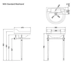 Burlington Edwardian Round 560mm Basin With Wash Stand -Duravit Store M700 2023 1 16 6 35 30 157