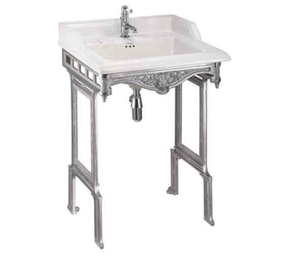 Burlington Classic Rectangular Washbasin With Aluminium Washstand 3 Burlington Classic Rectangular Washbasin With Aluminium Washstand