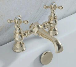 Heritage Hartlebury Deck Mounted Bath Mixer Tap