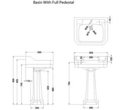 Burlington Edwardian 620mm White Rectangular Basin -Duravit Store M700 2023 1 6 11 21 31 948