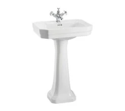 Burlington Victorian 565mm White Rectangular Washbasin