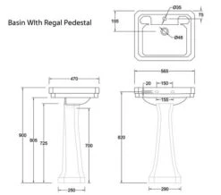 Burlington Victorian 565mm White Rectangular Washbasin -Duravit Store M700 2023 1 9 13 43 17 828