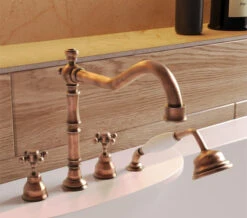 Tre Mercati Allora 4 Tap Hole Bath Shower Mixer Tap With Kit -Duravit Store M700 2023 2 10 12 3 18 199