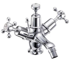 Burlington Chrome Bidet Mixer Tap With Pop Up Waste And Claremont Handles -Duravit Store M700 2023 2 2 8 56 57 205
