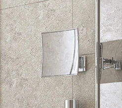 Origins Living Maldive Chrome Square Magnifying Mirror