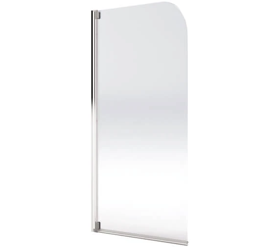 Aqualux Aqua 4 Polished Silver Finish Clear Glass 800mm Half Frame Bath Screen 3 Aqualux Aqua 4 Polished Silver Finish Clear Glass 800mm Half Frame Bath Screen