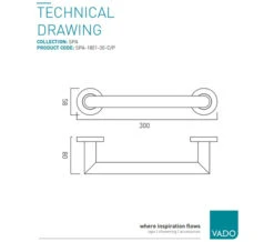 Vado Spa 300mm Chrome Wall Mounted Grab Or Towel Rail 9 Vado Spa 300mm Chrome Wall Mounted Grab Or Towel Rail -Duravit Store M700 2023 2 3 13 20 13 17