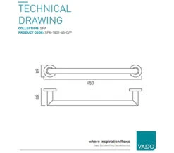 Vado Spa 300mm Chrome Wall Mounted Grab Or Towel Rail 11 Vado Spa 300mm Chrome Wall Mounted Grab Or Towel Rail -Duravit Store M700 2023 2 3 13 20 46 521