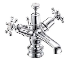 Burlington Birkenhead Handles Basin Mixer Tap With Waste And Regent Base