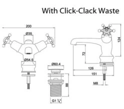 Burlington Birkenhead Handles Basin Mixer Tap With Waste And Regent Base -Duravit Store M700 2023 2 7 13 7 36 261