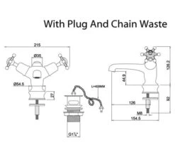 Burlington Birkenhead Handles Basin Mixer Tap With Waste And Regent Base -Duravit Store M700 2023 2 7 13 7 8 731