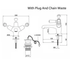 Burlington Basin Mixer Tap With Waste And Kensington Handles -Duravit Store M700 2023 2 7 14 34 55 843