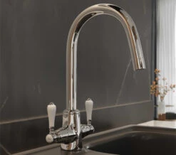 Tre Mercati Little Venice 2 Lever Mono Kitchen Sink Mixer Tap - 284