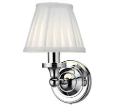 Burlington Round Light With Chrome Base And White Fine Pleated Shade -Duravit Store M700 2023 3 10 13 2 26 548