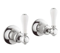 Crosswater Belgravia Wall Mounted Chrome Stop Taps -Duravit Store M700 2023 3 13 7 8 22 375