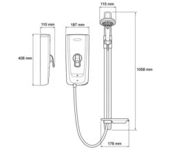 Mira Advance Flex 9.8kW Thermostatic Electric Shower White And Chrome -Duravit Store M700 2023 3 23 11 28 22 920