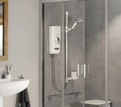 Mira Advance Flex 9.8kW Thermostatic Electric Shower White And Chrome