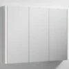Nuie Eden 898mm X 650mm High Gloss White 3 Door Mirror Cabinet -Duravit Store M700 2023 3 23 7 45 32 186