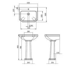 Silverdale Empire 630 X 500mm Wall-Hung Basin White -Duravit Store M700 2023 3 3 11 39 3 486