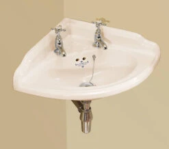 Silverdale Victorian 465 X 46mm 2 Tapholes Corner Cloakroom Basin -Duravit Store M700 2023 3 3 7 8 36 868